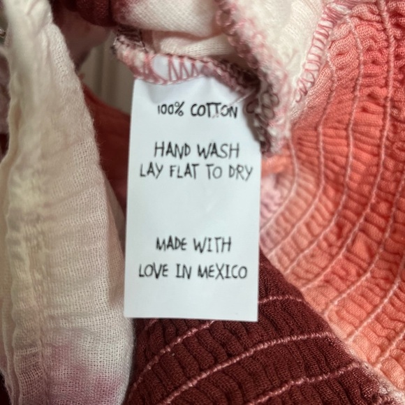 Jen's Pirate Booty Tie-Dye Boho Top Size - Picture 4 of 6